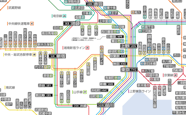新宿　路線図